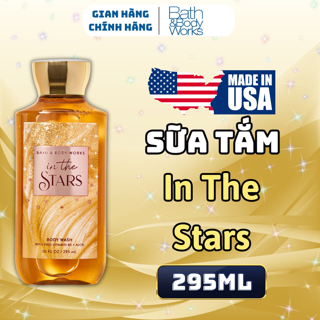 Body Mist Bath And Body Works Nam Nữ Chính Hãng In The Stars, Xịt Thơm Body Toàn Thân Hương Nước Hoa 236ml
