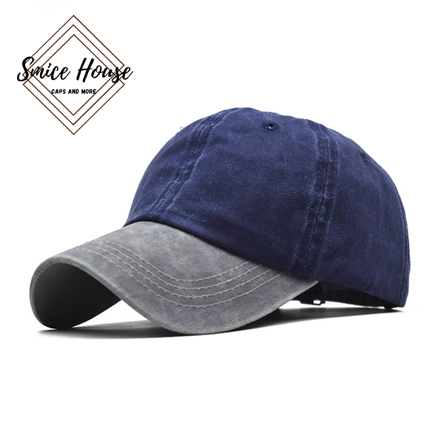 [ĐÓNG HỘP] Nón lưỡi trai jeans trơn bụi bạc màu kết hợp 2 màu dành cho cả nam và nữ freesize - Mũ che nắng mùa hè- Smice House