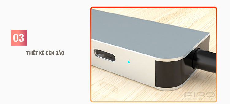 Hub Type-C To HDMI 6in1 FIRO - HUB Type C FIRO - HUB USB 3.0 FIRO
