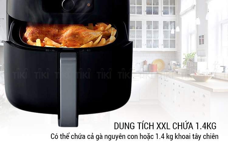 Nồi Chiên Không Khí Điện Tử Philips HD9650/91 XXL