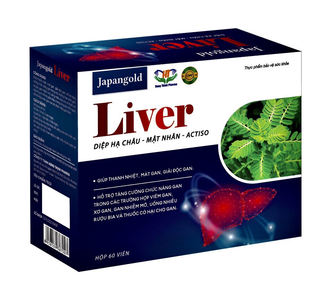 Tăng cường chức năng gan, bổ gan Japangold Liver - giúp cho lá gan luôn khỏe mạnh - Hộp 60 viên, Hàng chính hãng 1