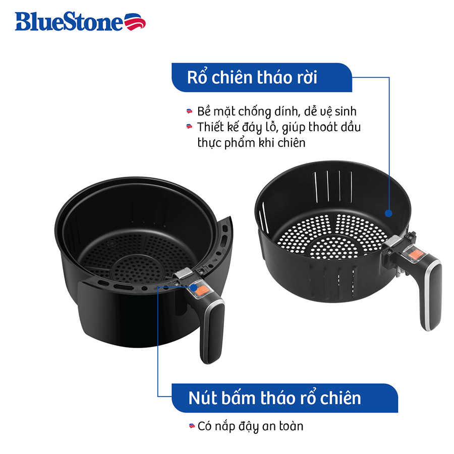 Nồi Chiên Không Dầu Bluestone AFB-5870 (5L) - Hàng Chính Hãng