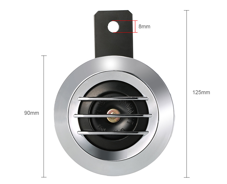 DC 12V 1.5A 105dB Universal Waterproof Motorcycle Round Electric Horn