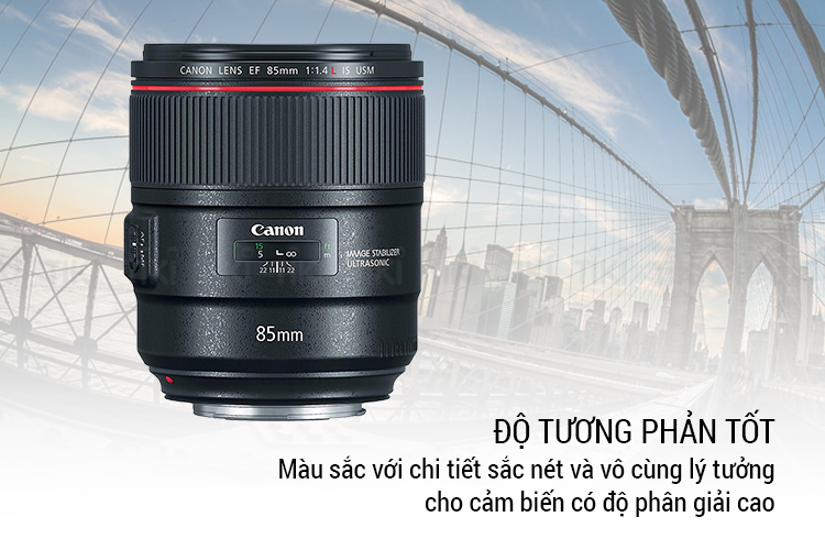 Lens Canon EF 85mm f/1.4L IS USM - Hàng Chính Hãng