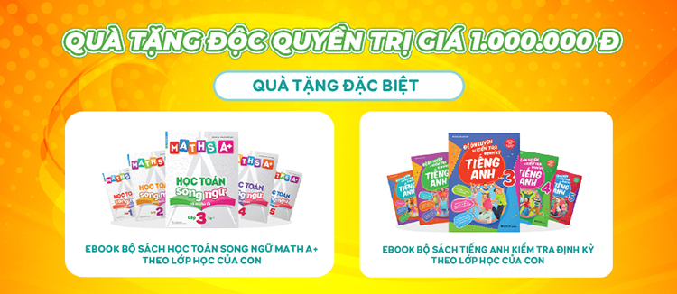 Hộp Khóa Học Tiếng Anh Online Tiểu Học Lớp 3 (+ Kèm 2 Sách)