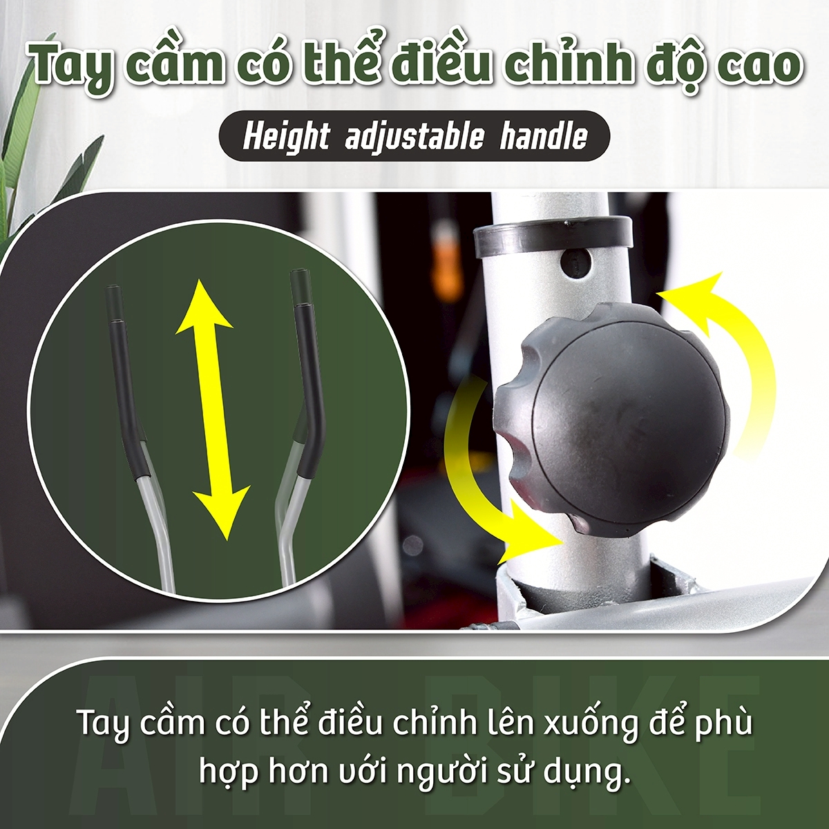 BG Xe đạp tập tại nhà thể dục 8701 / 8703 kết hợp tay chân - giúp rèn luyện sức khỏe hiệu quả
