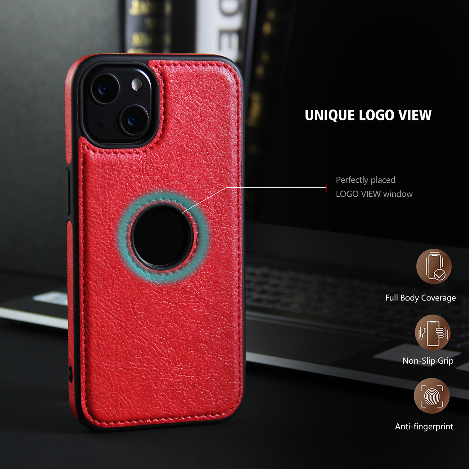 Ốp lưng da cao cấp dành cho iPhone 15 / 15 Plus / 15 Pro / 15 Pro Max - Hàng chính hãng