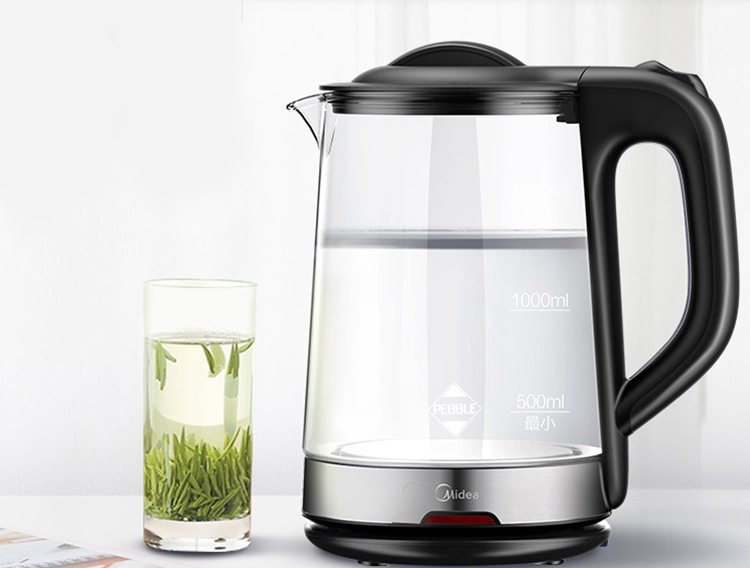 Midea electric kettle kettle electric kettle glass kettle borosilicate glass electric kettle kettle MK-GJ1702