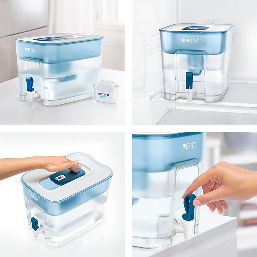 Bình Lọc Nước BRITA Flow Basic Blue - 8.2L (Kèm Maxtra Plus)