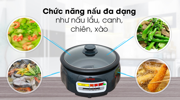 Nồi Lẩu Điện Supor HFK26EVN-130 (4.0 lít)