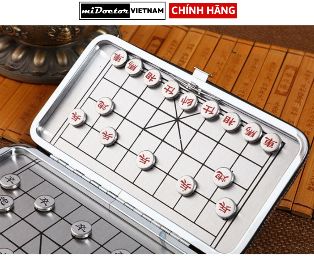 Cờ Tướng Nam Châm Bỏ Túi Có Bàn Là Hộp Đựng miDoctor Kích Thước 17 x 15.5cm - Hàng chính hãng