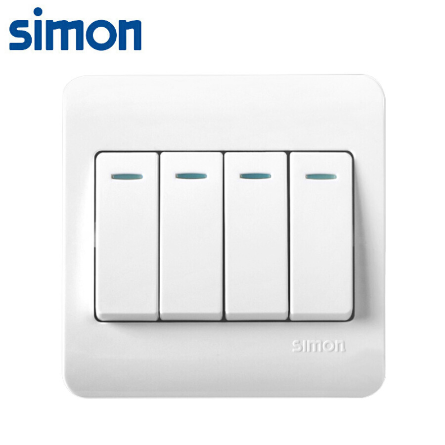 Simon (SIMON) switch socket panel C3 series one open single control switch type 86 panel snow mountain white C31011BY Simon (SIMON) switch socket panel C3 series one open single control switch type 86 panel snow mountain white C31011BY