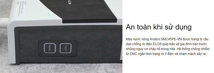 Máy Nước Nóng Tức Thời ARISTON RMC45PE-VN New-Hàng Chính Hãng