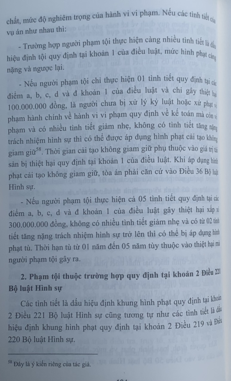 Bình luận Bộ luật Hình sự năm 2015 (Phần hai-Các tội phạm), Chương XVIII, Mục 3: xâm pham trật tự quản lý kinh tế