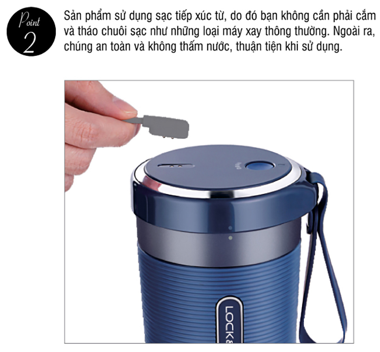Máy Xay Sinh Tố Cầm Tay Lock&Lock EJJ321 (50W - 300ml)
