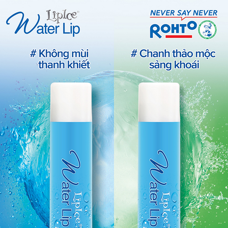 Son dưỡng không màu LipIce Water Lip mùi Chanh thảo mộc 4.3g