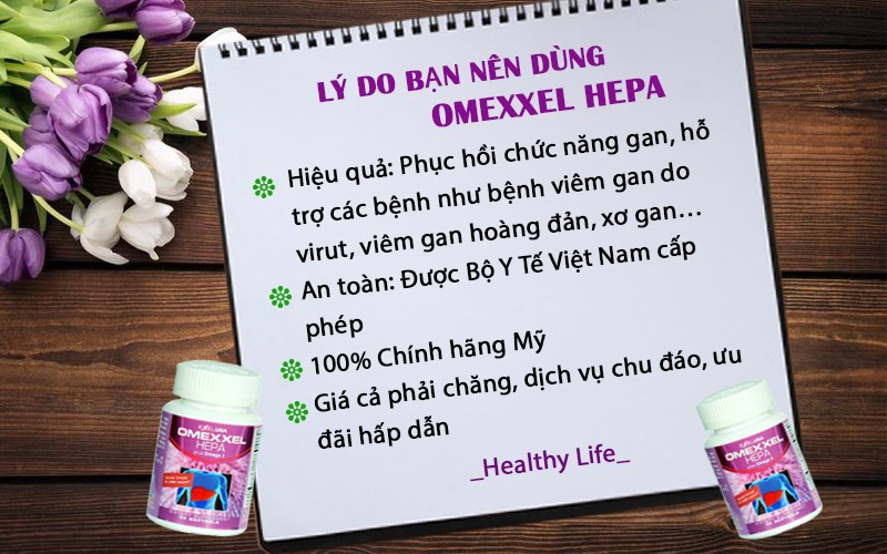 Viên Uống Bổ Gan, Tăng Cường Chức Năng Gan Omexxel Hepa (Lọ 30 Viên) - Chính Hãng Hoa Kỳ