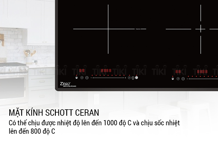 Bếp Đôi Âm Từ - Hồng Ngoại Zegu ZC-26IE (73cm) - Hàng Chính Hãng