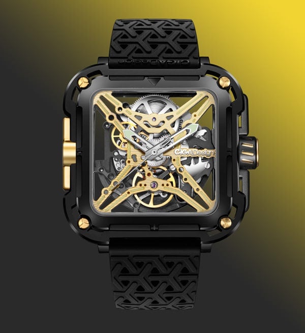 Đồng hồ nam cơ tự động Ciga Design X Titanium Vàng - Bản quốc tế bảo hành chính hãng 12 tháng, Full VAT 3
