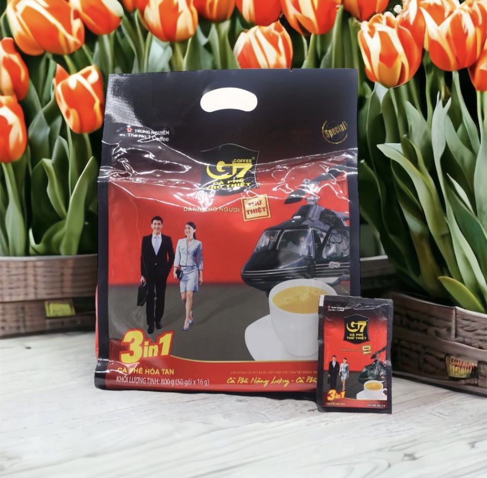 Combo 2 Bịch Cà phê hòa tan G7 Trung Nguyên 3in1 - Bịch 50 Gói( CHÍNH HÃNG)