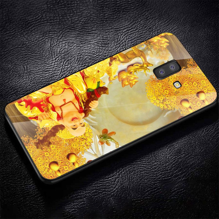 Ốp kính cường lực cho điện thoại Samsung Galaxy J6 - thần tài kim MS TTKIM078