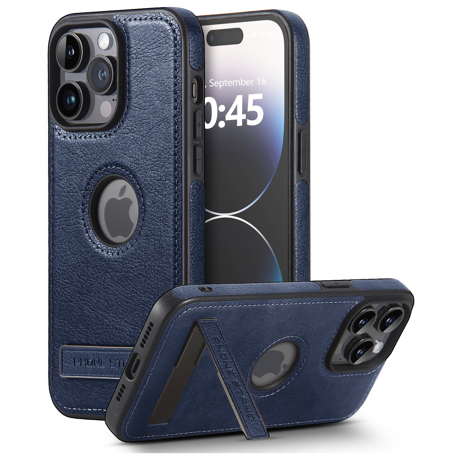 Ốp lưng da có chống đứng dành cho iPhone 15 / 15 Plus / 15 Pro / 15 Pro Max - Hàng chính hãng
