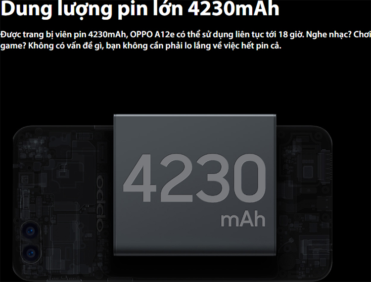 Điện Thoại Oppo A12e(3GB/64GB) - Hàng Chính Hãng