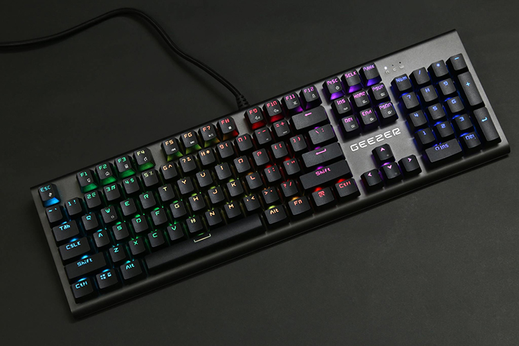 Bàn Phím Cơ Có Dây Geezer GS2 RGB Blue Switch - Hàng Nhập Khẩu