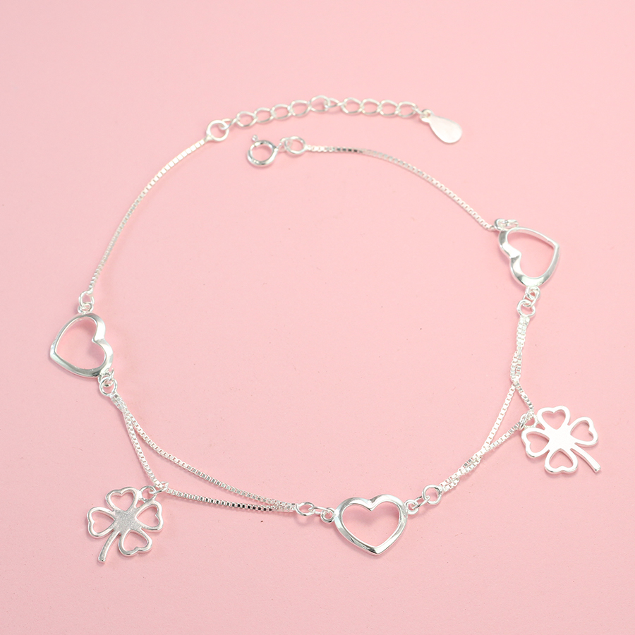 lắc chân bạc nữ