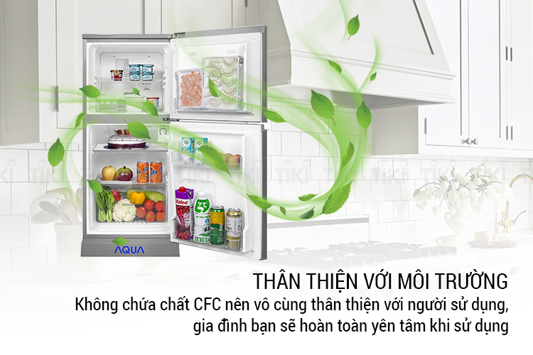 Tủ Lạnh Aqua AQR-125EN-SS (110L) - Hàng Chính Hãng