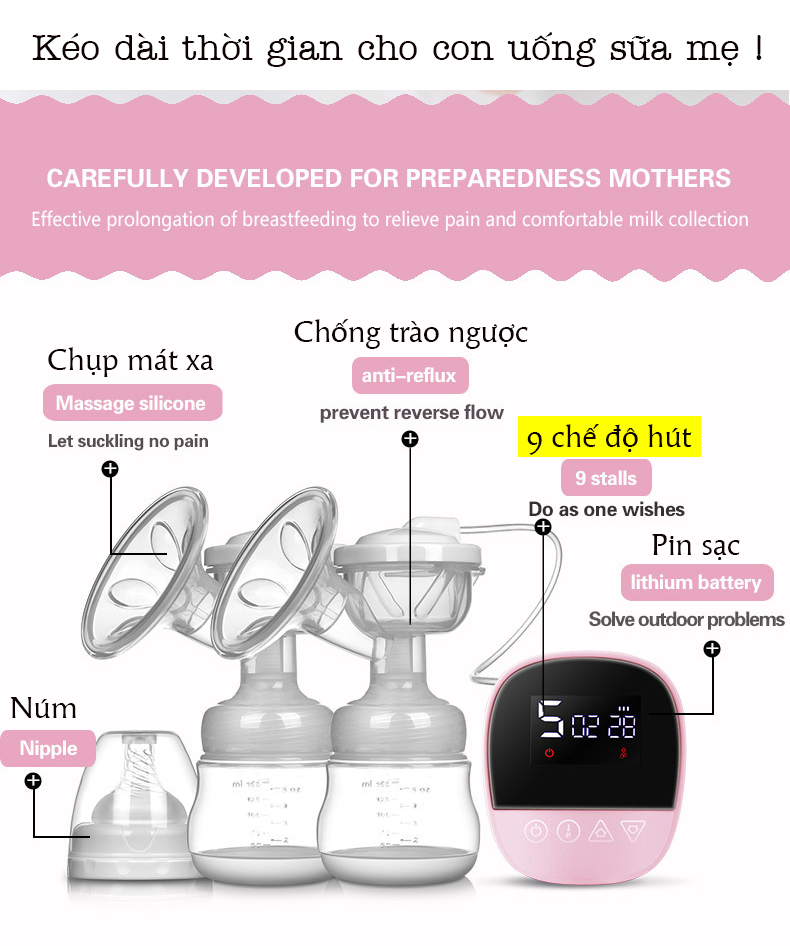 máy hút sữa bằng điện