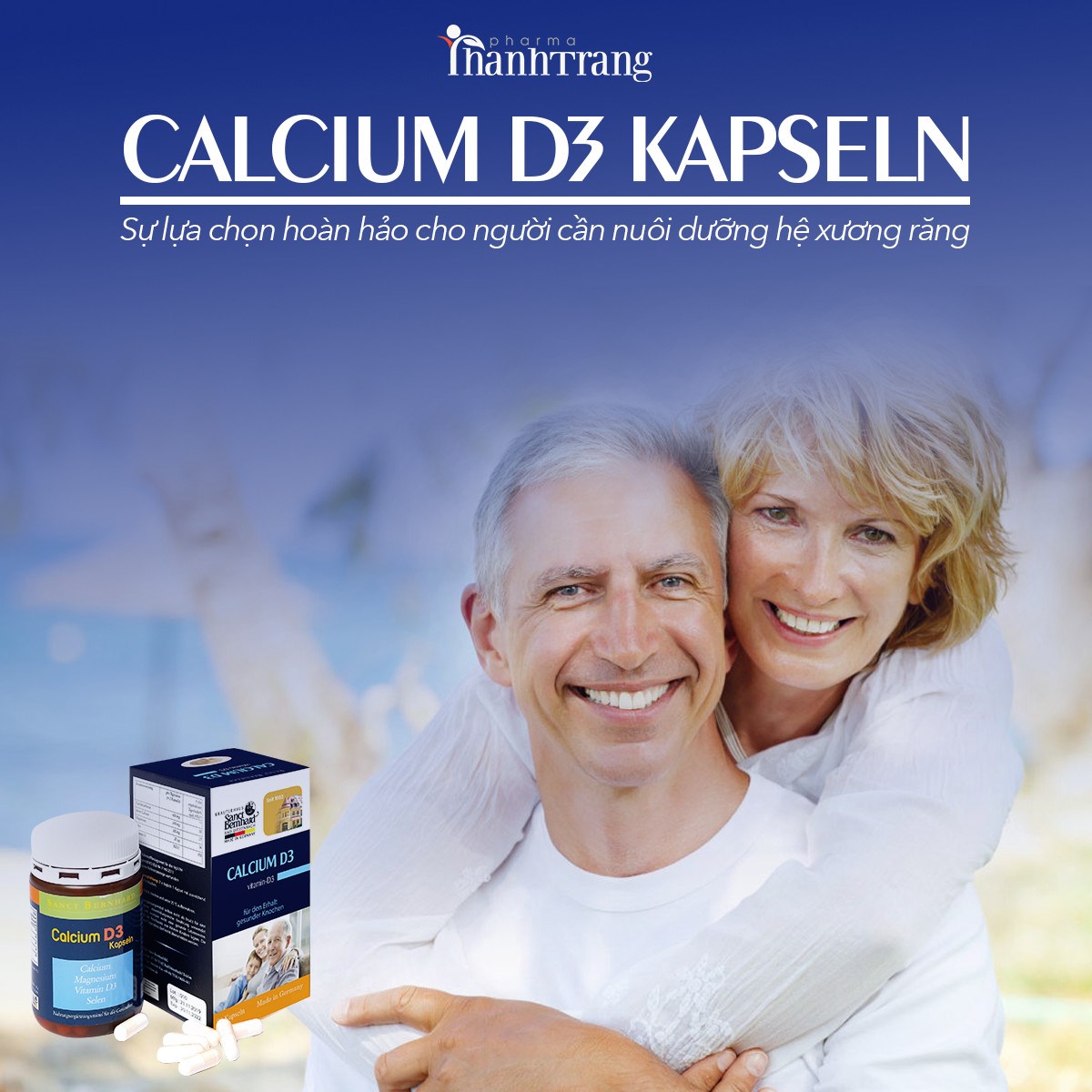 Viên nang Calcium D3 - Hộp 60 viên giúp bổ sung Canxi và các Vitamin cho cơ thể người già, trẻ em, phụ nữ có thai và cho con bú, giúp hệ xương răng chắc khỏe 4