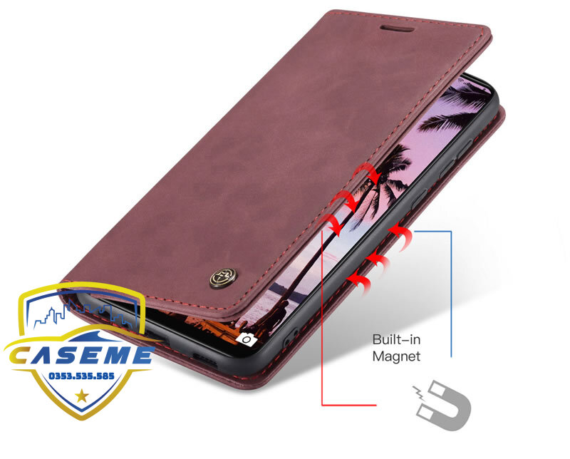 Bao da cao cấp dành cho Samsung A12, Samsung A52, Samsung A52s Samsung A72 dạng ví Caseme - Hàng Nhập Khẩu