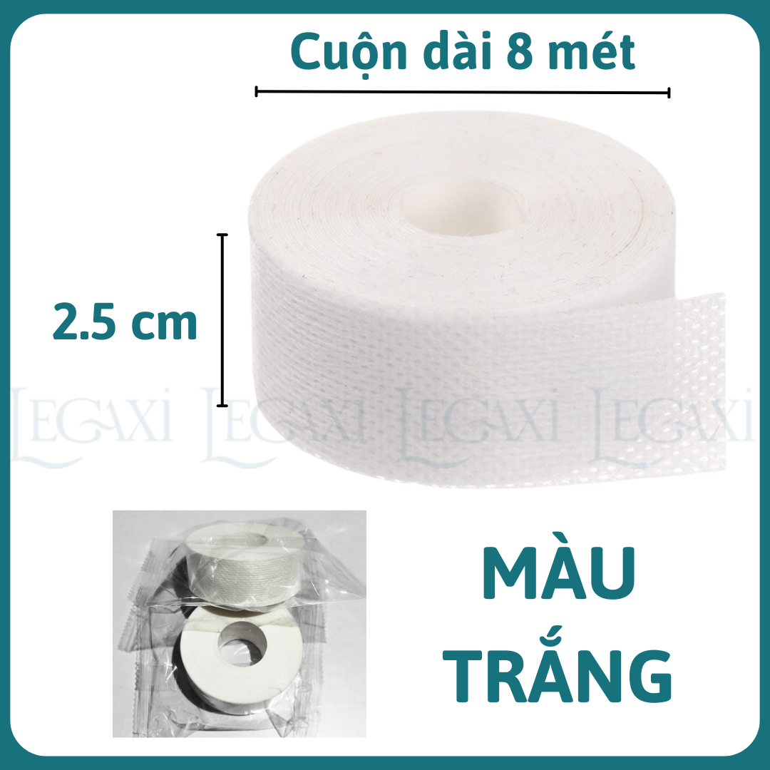 Cuộn băng keo dán cổ áo Chống thấm mồ hôi Lâu bong tróc Chống bụi bẩn ố vàng 8 mét Dùng 1 lần Legaxi