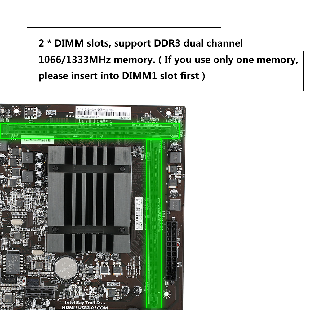 Bo Mạch Chủ C.Q1900M V20 Dành Cho Bộ Xử Lý Celeron J1900 Lõi Tứ