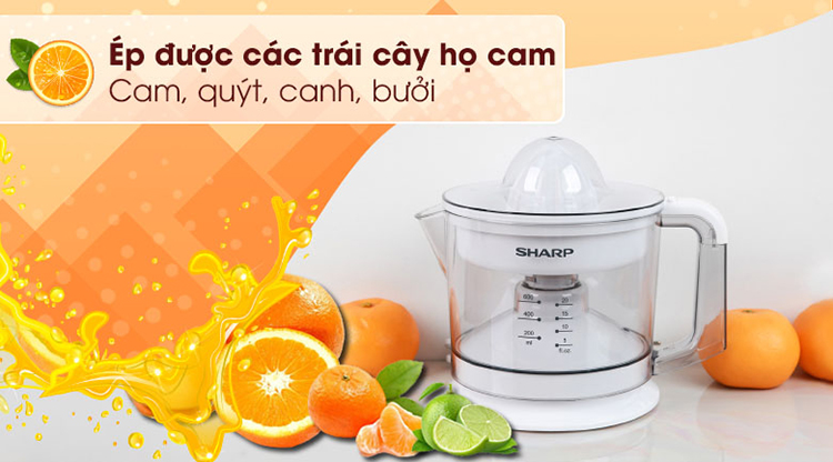 Máy Vắt Cam SHARP EJ-J256-WH - Hàng Chính Hãng