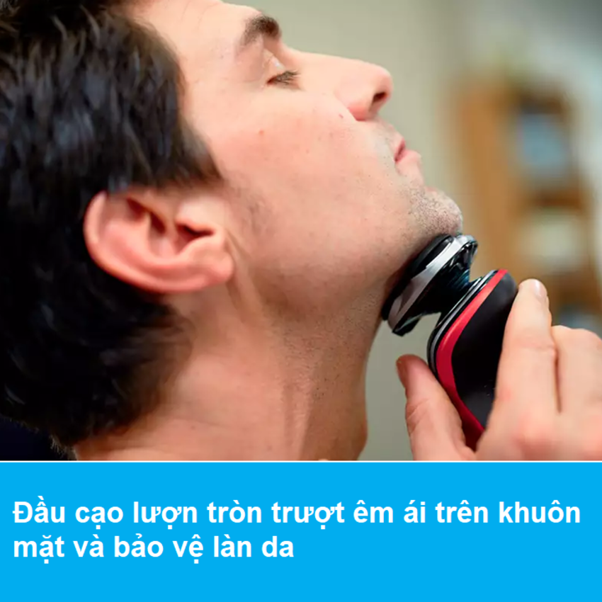 Máy cạo râu khô và ướt cao cấp Philips S5390/12 có đầu tỉa tóc mai và ria mép - Hàng nhập khẩu