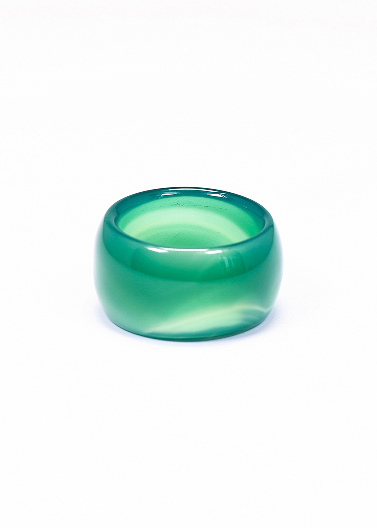 Nhẫn nam đá mã não xanh mệnh hỏa, mộc - Ngọc Qúy Gemstones