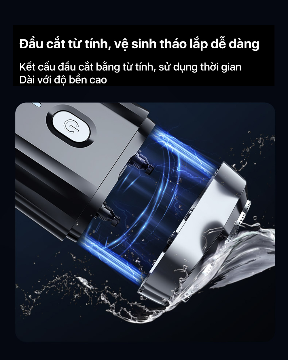 Máy cạo râu Enchen Mini 6 - Lưỡi dao kép mỏng, Chống nước IPX7, Pin sử dụng đến 2 tháng - Hàng chính hãng