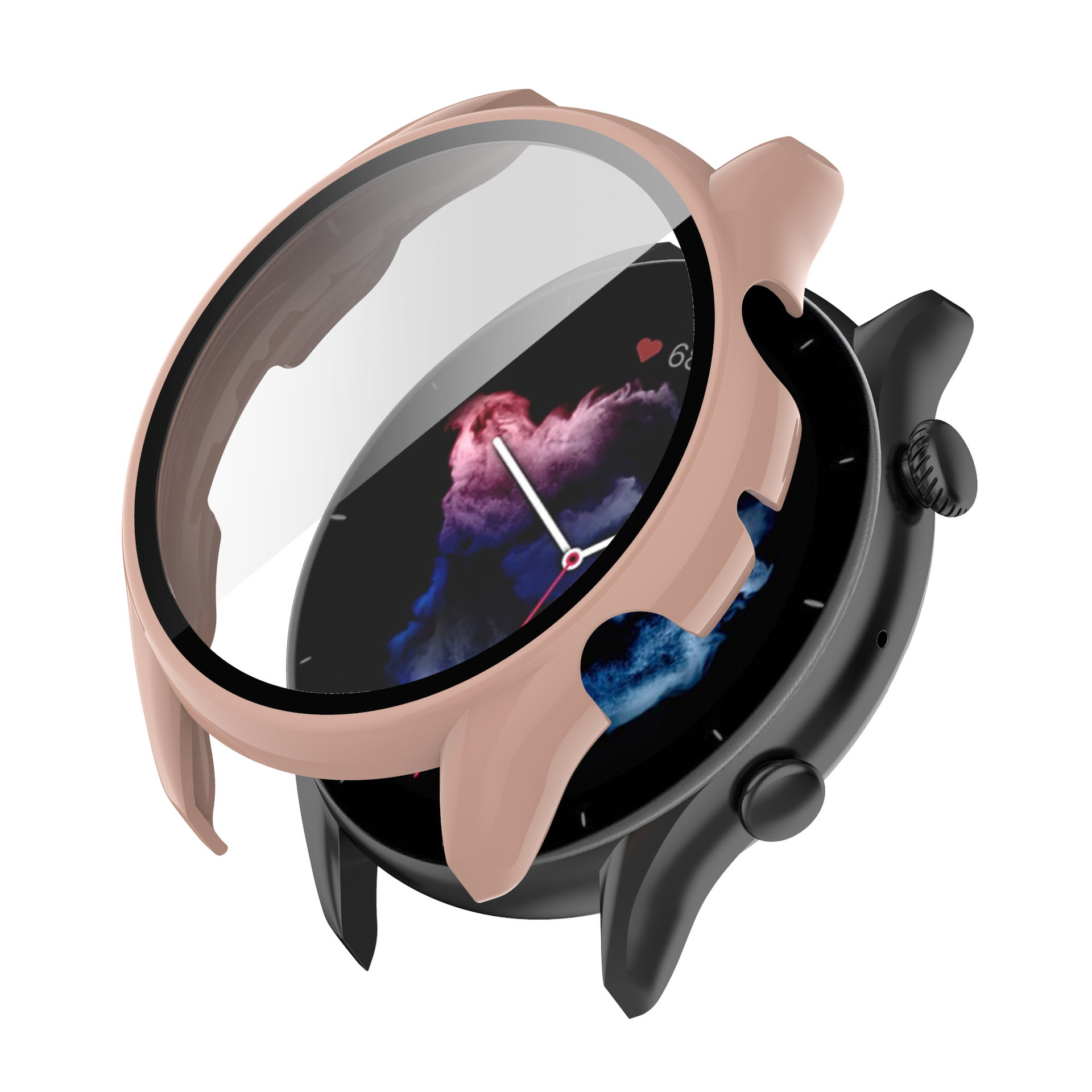 Ốp đồng hồ Amazfit GTR 3/ GTR 3 Pro - Chất PC + Kính cường lực (OCLR3)