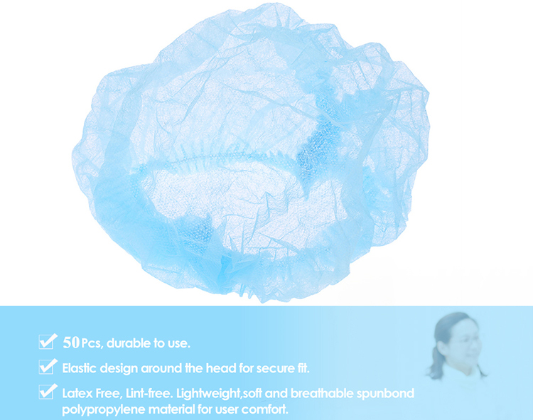 50Pcs Disposable Makeup Caps Elastic Hat for Eyelash Eyebrow Permanent Tattooing Microblading