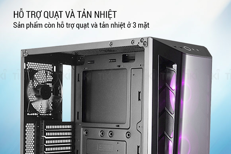 Vỏ Case Cooler Master MB 520 RGB TG - Hàng Chính Hãng