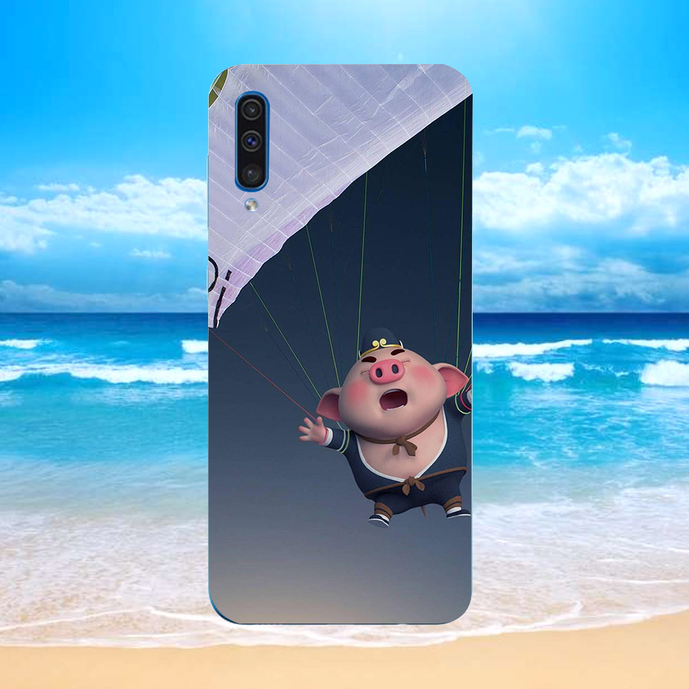 Ốp lưng cứng viền dẻo dành cho điện thoại Samsung Galaxy A7 2017 - Heo Dễ Thương MS HDTDD090