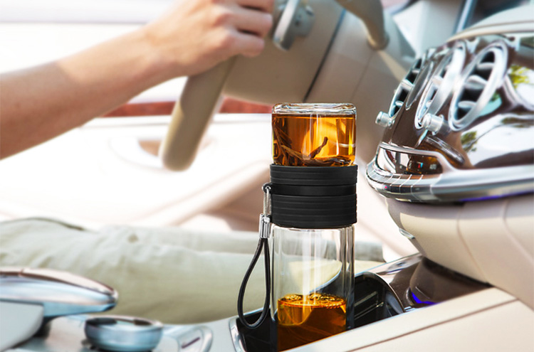 Bình Lọc Trà Travel Samadoyo C001A (238ml) - Đen