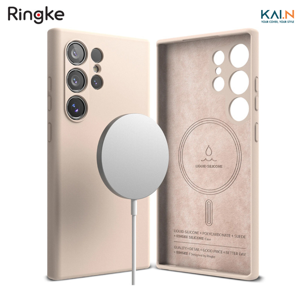 Ốp lưng Samsung Galaxy S24 Ultra/ S25 Ultra RINGKE Silicone Magnetic_ Hàng chính hãng