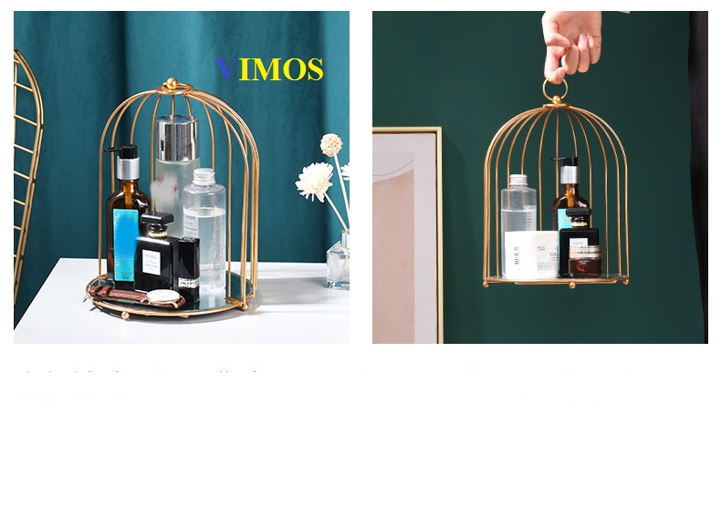Tủ kệ mỹ phẩm, kệ trưng bày sản phẩm kiểu lồng chim độc đáo thương hiệu VIMOS