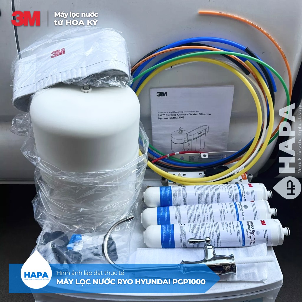 Máy Lọc Nước 3M RO301 Công Nghệ RO Cao Cấp Không Dùng Điện - Hàng Chính Hãng 3M, Nhập Khẩu Mỹ