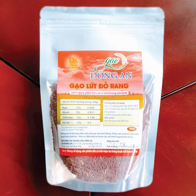 Gạo lứt đỏ rang - Gạo an toàn đồng an
