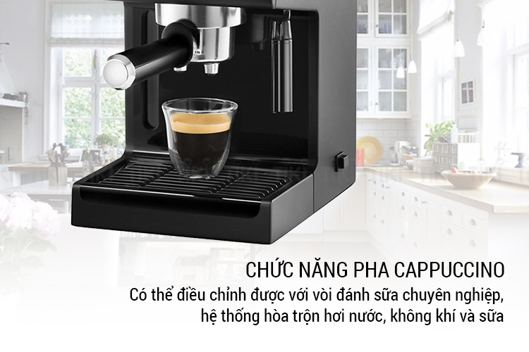 Máy Pha Cà Phê Espresso Delonghi ECP31.21 (1100W) - Đen - Hàng Chính Hãng