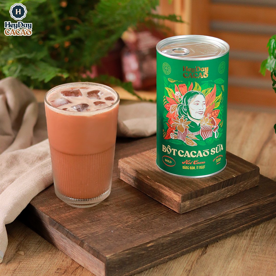 Bột cacao sữa Bold - Đắng đậm, Ít ngọt - Lon 350g - Bộ Sưu Tập sản phẩm